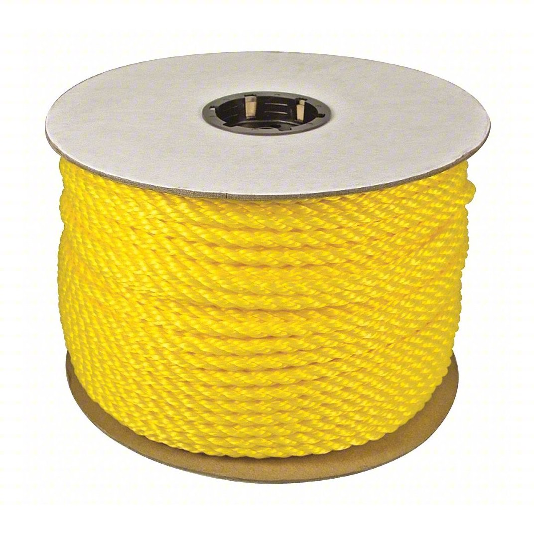 3/8 Twisted Yellow Poly